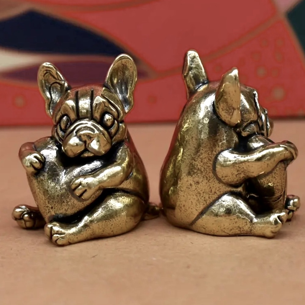 Brass heart dog - Picture 5 of 5
